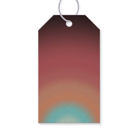 Southwestern Southwest Desert Rainbow Art Design Gift Tags