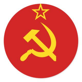 Soviet Union Flag Classic Round Sticker