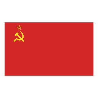 Soviet Union/USSR/CCCP Flag Rectangular Sticker