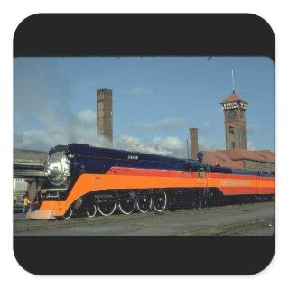 SP 4-8-4 "Daylight" locomotive #4449_Trains Square Sticker