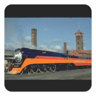 SP 4-8-4 "Daylight" locomotive #4449_Trains Square Sticker