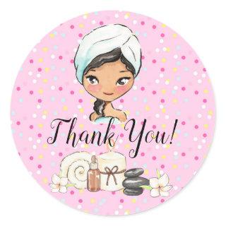 Spa Day Thank You tag sticker