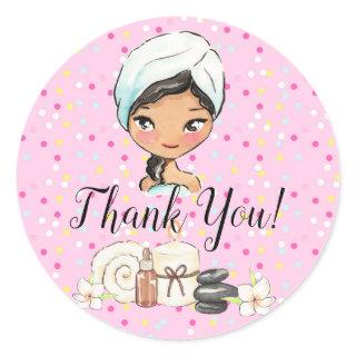 Spa Day Thank You tag sticker