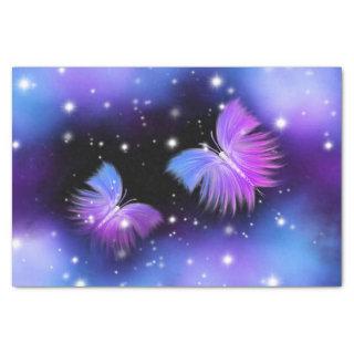 Space Fantasy Butterflies Cosmic Tissue Paper