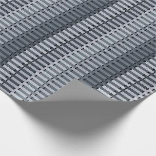 Space Gray Contemporary Stripe Pattern