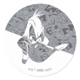 SPACE JAM: A NEW LEGACY™ | DAFFY DUCK™ Mod Pattern Classic Round Sticker