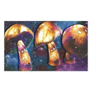 Space Shroomery Rectangular Sticker