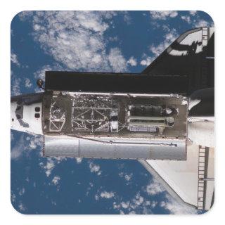 Space Shuttle Atlantis 2 Square Sticker