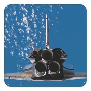 Space Shuttle Atlantis Square Sticker
