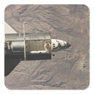 Space Shuttle Discovery 4 Square Sticker