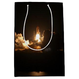 Space Shuttle Earth Orbital Spacecraft Night Canva Medium Gift Bag