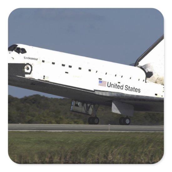 Space Shuttle Endeavour 27 Square Sticker