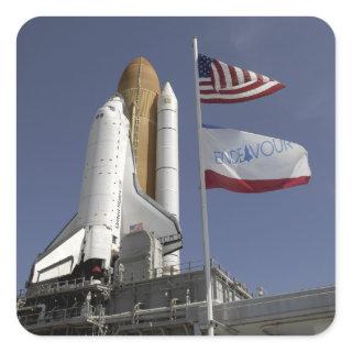 Space Shuttle Endeavour 2 Square Sticker