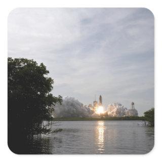 Space Shuttle Endeavour lifts off 3 Square Sticker