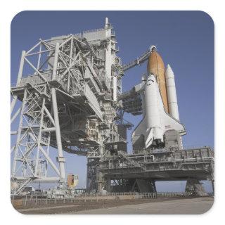 Space shuttle Endeavour Square Sticker