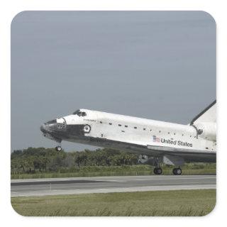 Space Shuttle Endeavour touches down Square Sticker