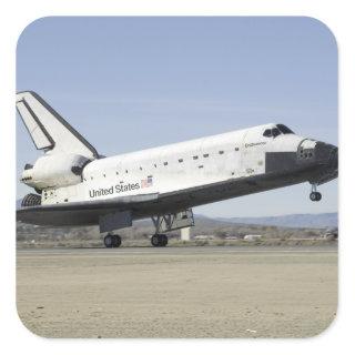 Space Shuttle Endeavour's main landing gear Square Sticker