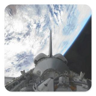 Space Shuttle Endeavour's payload bay 2 Square Sticker