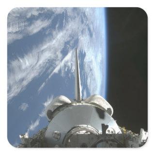 Space Shuttle Endeavour's payload bay Square Sticker