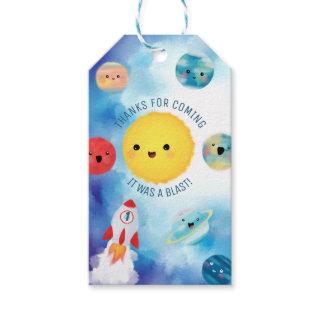 Space theme Outer Space Rocket 1st Birthday   Gift Tags