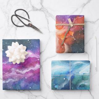 Space Watercolor  Sheets