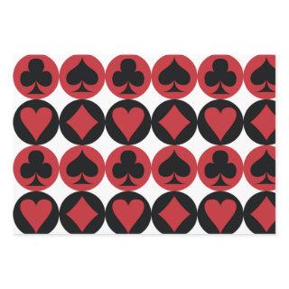 Spade, diamond, heart & club, playing card pattern  sheets