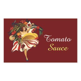 SPAGHETTI PARTY DANCE,ITALIAN KITCHEN TOMATO SAUCE RECTANGULAR STICKER