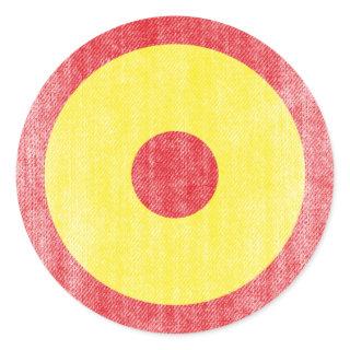 SPAIN CLASSIC ROUND STICKER