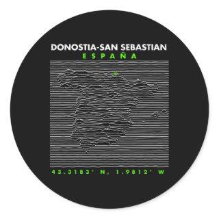 Spain Donostia-San Sebastian Classic Round Sticker