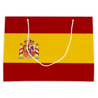 Spain flag quality large gift bag