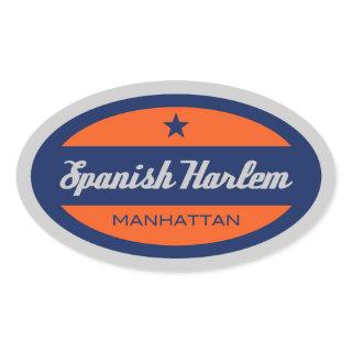 Spanish Harlem Oval Sticker