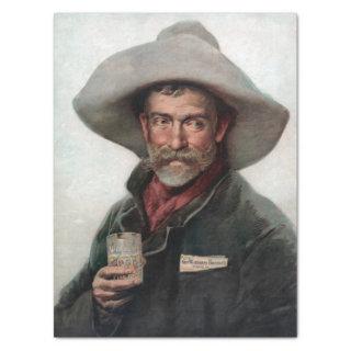 Spanish Ranchero Cowboy in Old West Saloon Tissue Paper