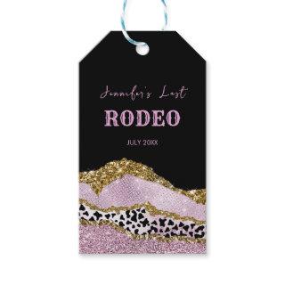 Sparkling Disco cowgirl Bachelorette, gold glitter Gift Tags