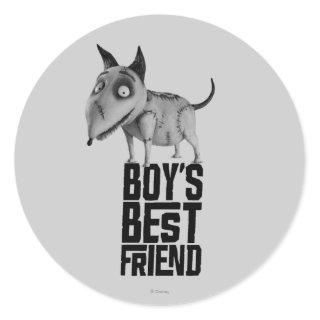 Sparky: Boy's Best Friend Classic Round Sticker