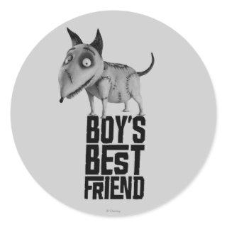 Sparky: Boy's Best Friend Classic Round Sticker