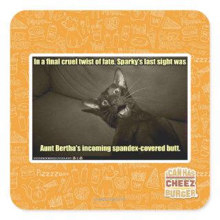 Sparky's last sight square sticker