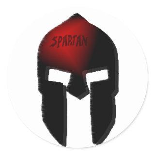 spartan classic round sticker