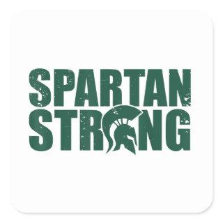 Spartan Strong,  exercise workout gym training Square Sticker