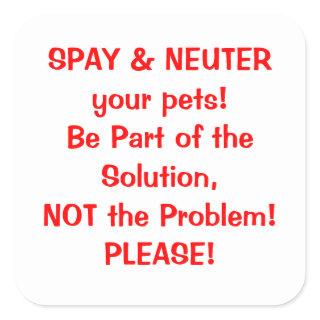Spay Neuter sticker