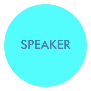 SPEAKER CLASSIC ROUND STICKER