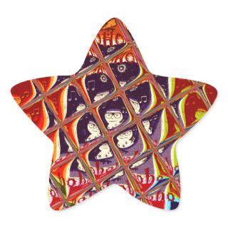 Special Christmas colors Snow  Santa HoHoho Pop Ar Star Sticker