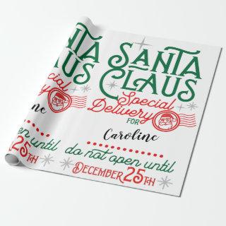 Special Delivery from Santa Claus Red & Green