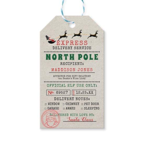 Special Delivery | Gift Tags from Santa North Pole