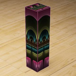 Special Fantasy Pattern Abstract Colorful Fractal Wine Box