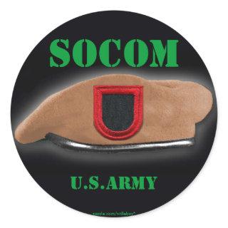 Special ops command socom beret flash vet Sticker