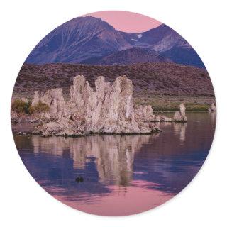 Spectacular Mono Lake In The Shadow Classic Round Sticker