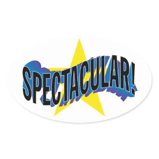 SPECTACULAR! OVAL STICKER