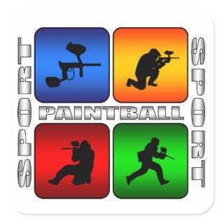 Spectacular Paintball Square Sticker