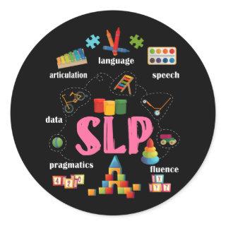 Speech Language Pathologist Pediatric Scope of Pra Classic Round Sticker