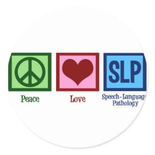 Speech Language Pathology Classic Round Sticker